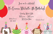 Laughing Animals Invitation