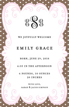Frilly Frame Invitation