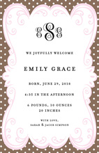 Frilly Frame Invitation