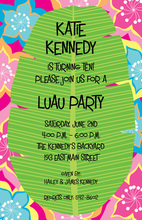 Modern Beautiful Luau Invitations