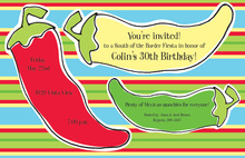 Stylish Chili Pepper Ristra Invitations