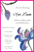 Unique Fresh Iris Invitation