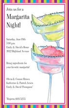 Margarita Glass Multi Chevron Invitation