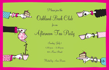 Facing Tea Hands Party Invitations