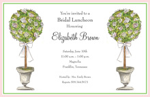 Classic Ornament Topiaries Invitation