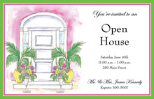 Artistic Tropical Door Invitation