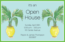 New House Plans Green Invitations