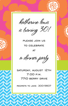 Amber Poppy Sunset Invitation