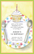 Fun Polka Dots Party Placesetting Invitations