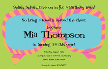 Girly Wild Sunglasses Summer Invitations