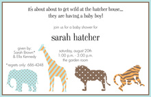 Thrilled Jungle Boy Birthday Invitations