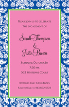 Retro Pattern Layered Cake Invitations