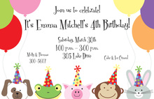 Peeking Friends Invitations