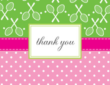 Tennis Mix Thank You Cards