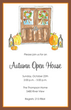 Fall Entry Doorway Invitations