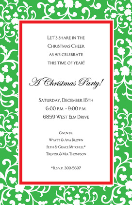 Winter Angel Invitation