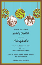 Wild Bulbs Blue Invitations