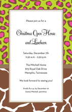 Lovely Wild Cocoa Border Invitation