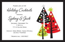 Simple Decorative Trees Invitation