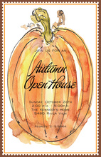 Autumn Harvest Topiary Invitation