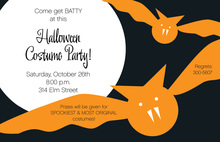 Orange Batty Invitation