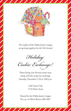 Holiday Gingerbread House Invitation