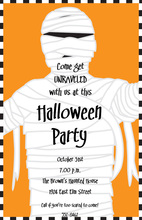 Haunted House In Spider Web Invitations