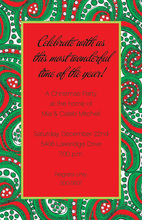 Modern Holidaze Border Invitation