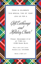 Plaid Glitz Invitations