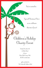 Merry Monkey Invitation