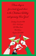 Just Say Cheers! Red Invitations