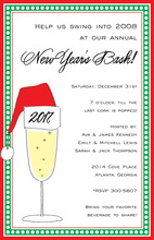 Christmas Bubbly Drink Invitation