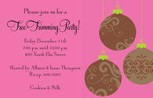 Vintage Ornaments Invitation