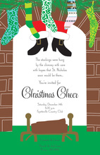 Chimney Visitor Santa Invitations