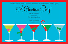 Designer Cheer Loops Holiday Invitations