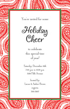 Merry Paisley Invitation