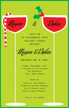 Dreaming of a Wine Christmas Holiday Invitations