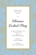 Social Harmony Blue Swirl Invitations