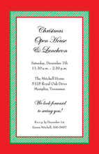 Modern Formal Traditional Classic Red Invitation