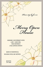 Light Poinsettia Invitation