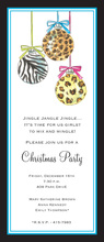 Wild Holiday Ornaments Invitation