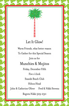 Houndstooth Palm Invitation