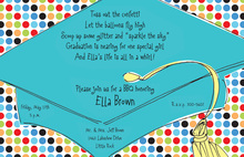 Big Cap Graduation Day Invitation