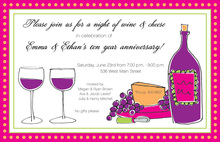 Elegant Wine Country Large Basin Party Invitations