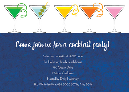 Special Srping Martinis Invitation