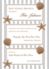 Framed Trio Shells Invitation