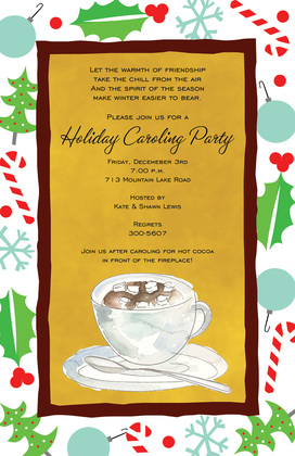 Cocoa Holiday Invitations