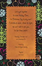 Abstract Hijinks Holiday Invitations