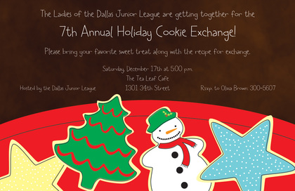 Specialty Cookies Holiday Invitations