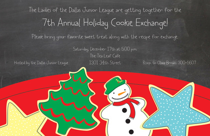 Specialty Cookies Holiday Invitations